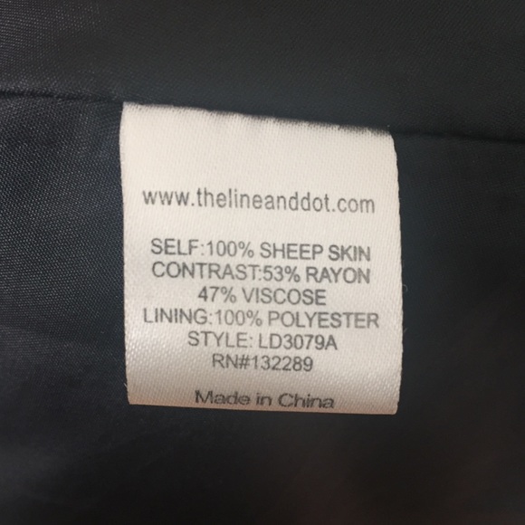 Line & Dot Leather and Chiffon Party Dress - Picture 3 of 4